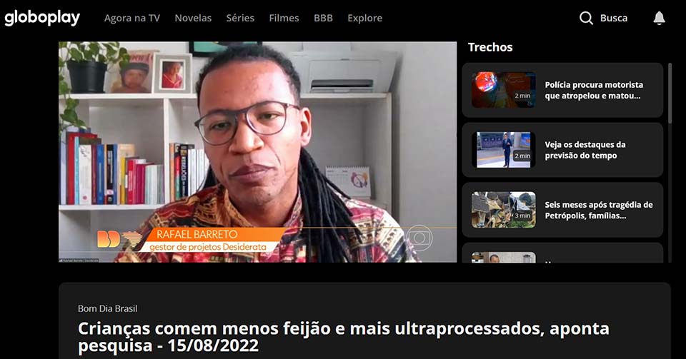 Crianças comem menos feijão e mais ultraprocessados, aponta pesquisa (Bom dia Brasil)